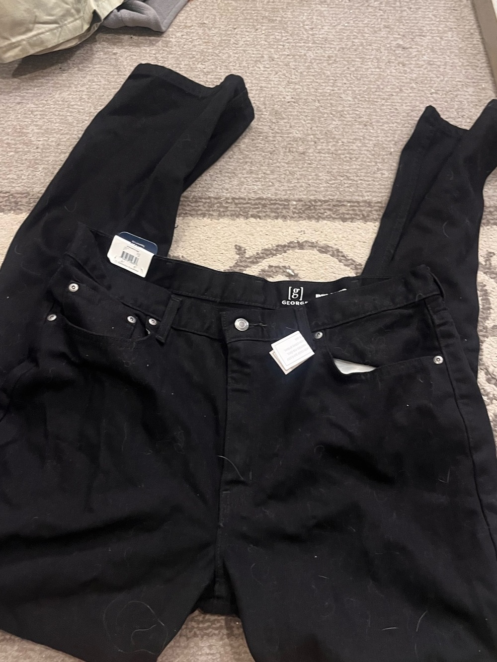 NWTGeorge men Skinny Jeans in Black